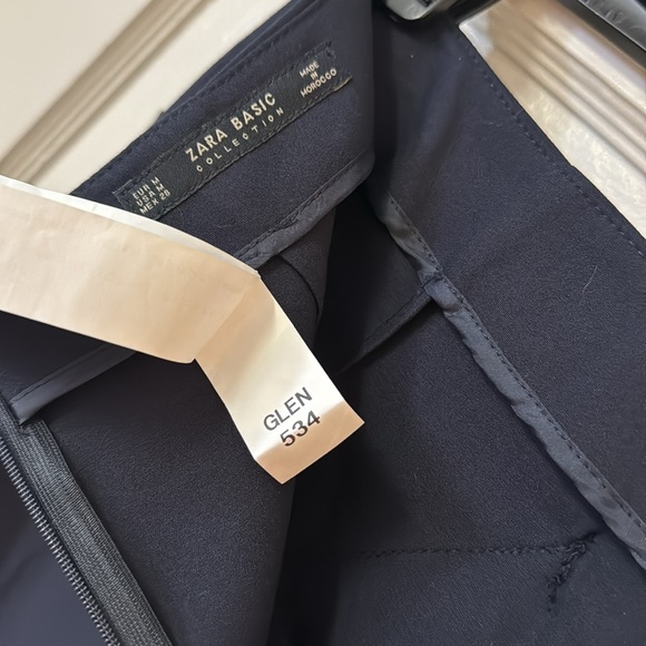 ZARA Basic Black Tie Front Straight Pencil Skirt New NWT Sexy Classic Career M - Picture 16 of 17